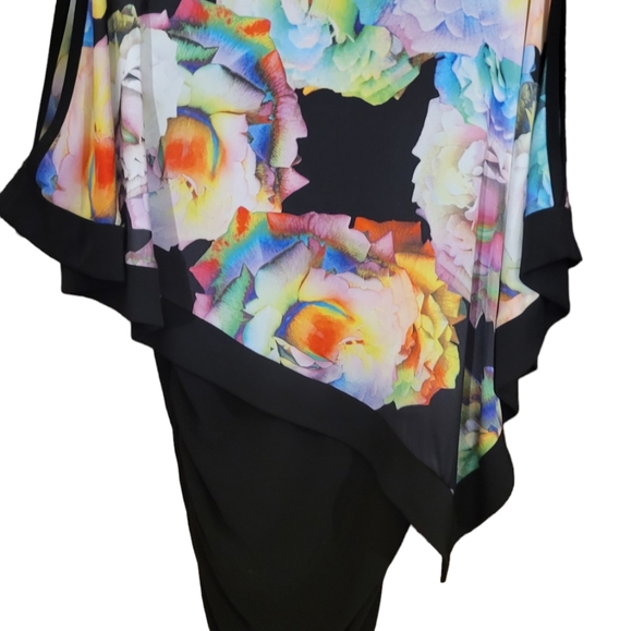 Joseph Ribkoff Floral Chiffon Overlay Dress NWT G100 - Picture 5 of 7